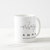 Amnaペプチド名mug コーヒーマグカップ (正面右)