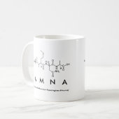 Amnaペプチド名mug コーヒーマグカップ (正面左)