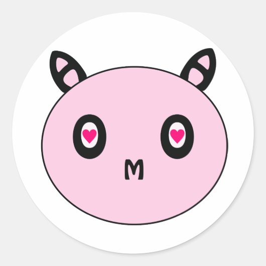 AMOステッカー ラウンドシール (正面)