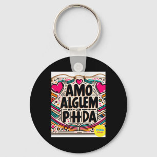 Amo AlguEm Com Phda私はAdhdスティックを持つ人を愛する キーホルダー