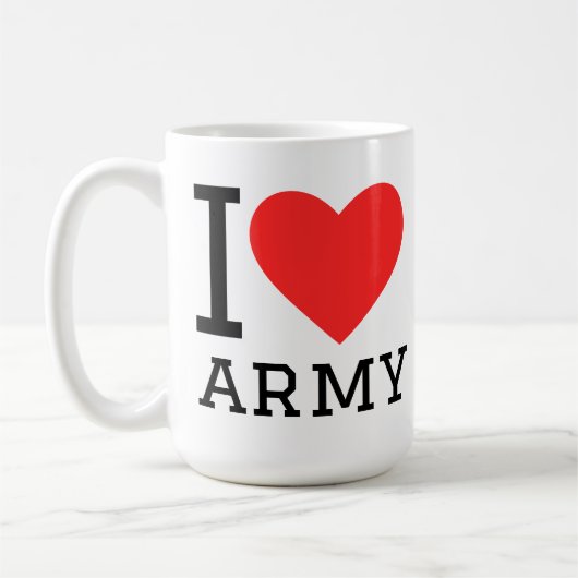Amo el ejército コーヒーマグカップ (左)