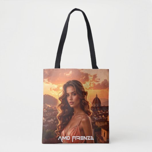 AMO FIRENZE - フィレンツェが好き - イタリア トートバッグ (正面)