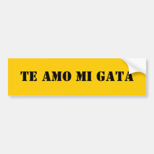 Amo Mi Gata バンパーステッカー