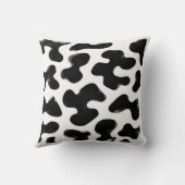 Amoeba Negative Space Monochromatic Pattern クッション (裏面)