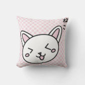 Amofada gatinho rosa クッション (正面)