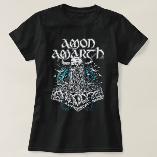 Amon Amarth Eq3アモンアマルス – バンド最高のトレンドフッド Tシャツ (デザイン正面)