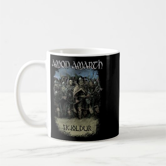 Amon Amarth Vintage Look Fan Gift コーヒーマグカップ (左)