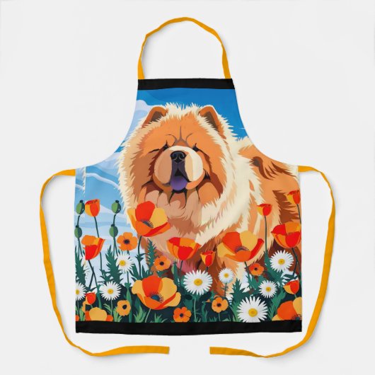 AMONG THE POPPIES Chow エプロン (正面)