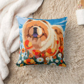 AMONG THE POPPIES Chow クッション (ブランケット)