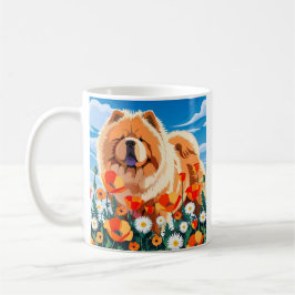 AMONG THE POPPIES Chow  コーヒーマグカップ