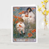 Among the Poppies, Jessie Willcox Smith カード (黄色い花)