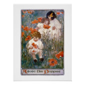 Among the Poppies, Jessie Willcox Smith ポスター (正面)