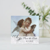 Amor and Psyche as Children Wedding Partyモノグラム 招待状 (スタンド正面)