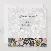 Amor and Psyche as Children Wedding Partyモノグラム 招待状 (裏面)