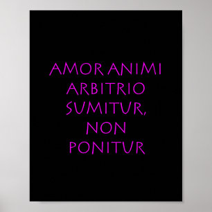 Amor animi arbitrio sumitur非ポニトゥール ポスター