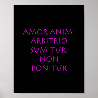 Amor animi arbitrio sumitur非ポニトゥール ポスター