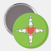 Amor del al de los aferrados de los gatitos de マグネット (正面/裏面)