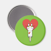 Amor del al del aferrado de Lindo Gatito. Gato, マグネット (正面/裏面)