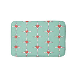 Amor del al del aferrado del gatito de Lindo. バスマット