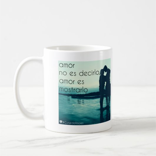 Amor ESのconsideración、TAZA コーヒーマグカップ (左)