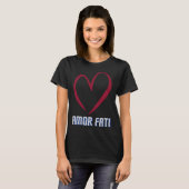 AMOR FAT Friedrich Nietzscheあなたの運命のピロスを愛する Tシャツ (正面フル)