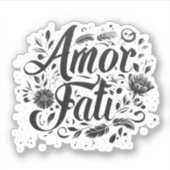 AMOR FATIステッカー シール (正面)