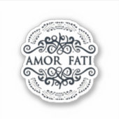 AMOR FATIステッカー シール (正面)