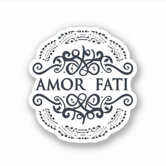 AMOR FATIステッカー シール (正面)
