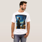 Amor Fati宇宙反射感動的Tシャツ Tシャツ (正面フル)