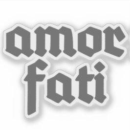 Amor Fati (グレー) シール