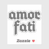 Amor Fati (グレー) シール (シート)