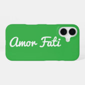 Amor Fati 引用文 iPhone 16 カー 16ケース (裏面横)