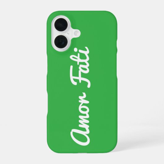 Amor Fati 引用文 iPhone 16 カー 16ケース (裏面)