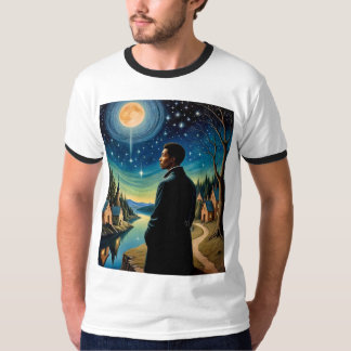 Amor Fati Cosmic Night Reflection Tシャツ