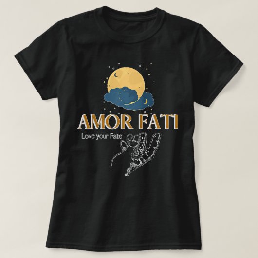 Amor Fati Friedrich Nietzsche Love Your Destiny Ph Tシャツ (デザイン正面)