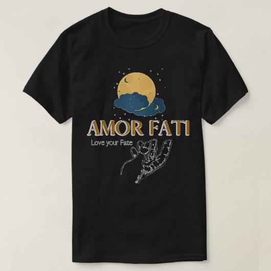 Amor Fati Friedrich Nietzsche Love Your Destiny Ph Tシャツ (デザイン正面)