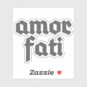 Amor Fati (grey) シール (シート)