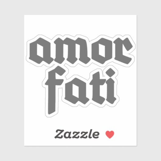 Amor Fati (grey) シール (シート)
