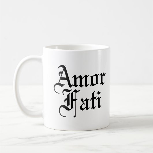 Amor Fati - Love Of Fate コーヒーマグカップ (左)