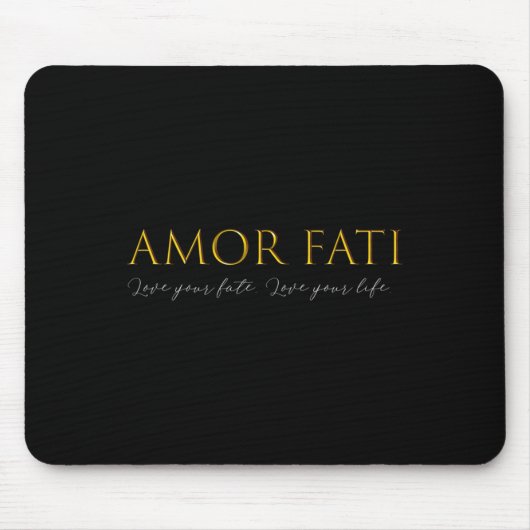 Amor Fati Love Of Fate Stoic Philosophy Latin Quot マウスパッド (正面)