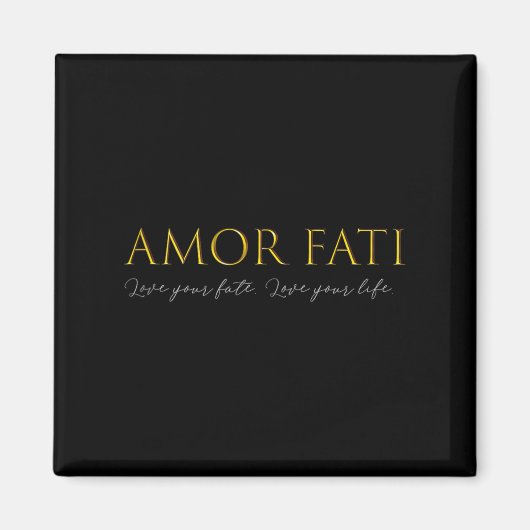 Amor Fati Love Of Fate Stoic Philosophy Latin Quot マグネット (正面)