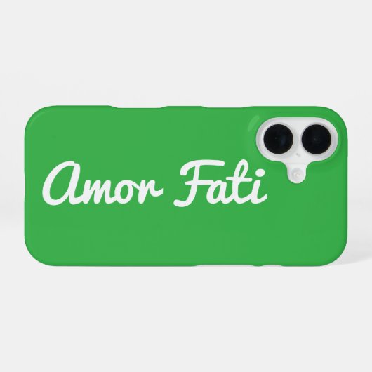 Amor Fati Quote iPhone 16 Case iPhone 16ケース (裏面横)