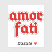 Amor Fati (red) シール (シート)