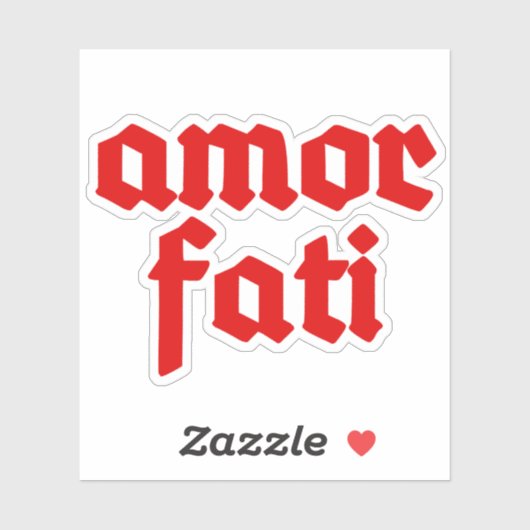 Amor Fati (red) シール (シート)