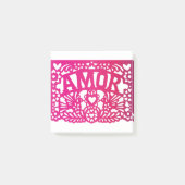AMOR Love Mexican papel picado ポストイット (正面)