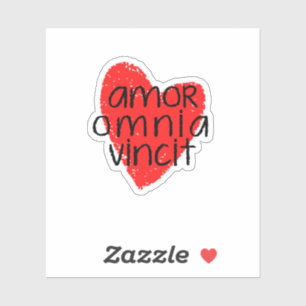 Amor Omnia Vincit (Love Combers All)ステッカー シール