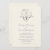 AMOR OMNIA VINCIT Wedding Invitation 招待状 (正面/裏面)