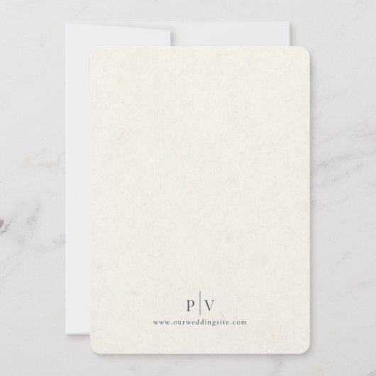 AMOR OMNIA VINCIT Wedding Invitation 招待状 (裏面)