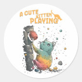 Amor Peludo ラウンドシール (正面)