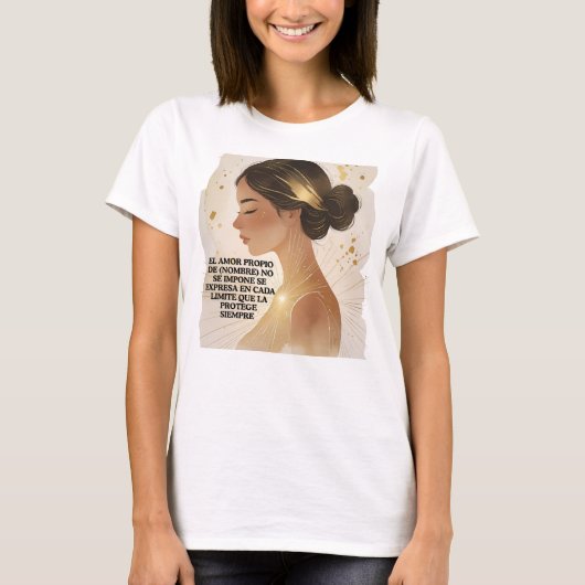 AMOR PROPIO DE (NOMBRE) NO SE IMPONE SE EXPRESA Tシャツ (正面)